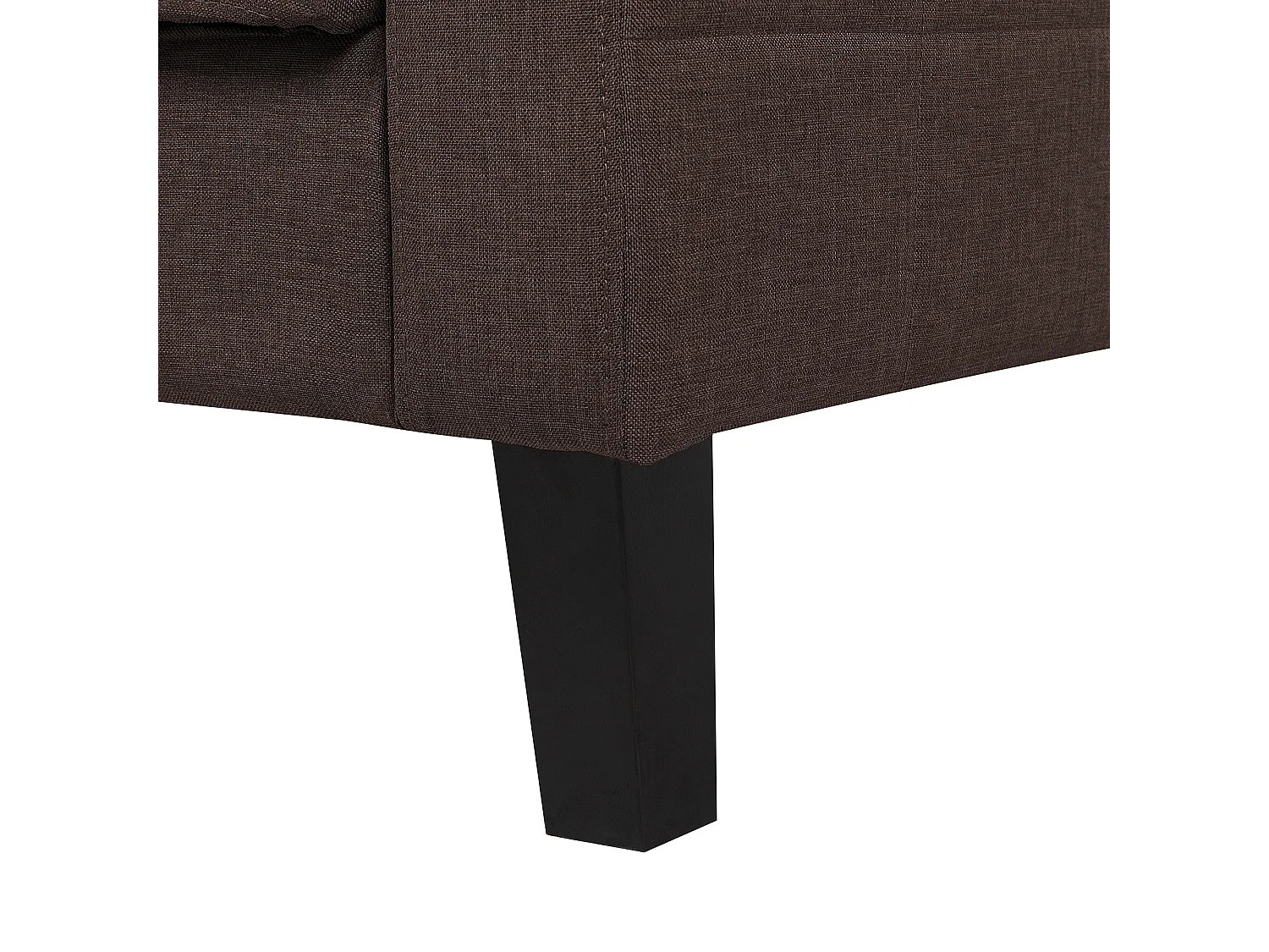 Canapé-lit 3 places VEHKOO Tissu Marron foncé