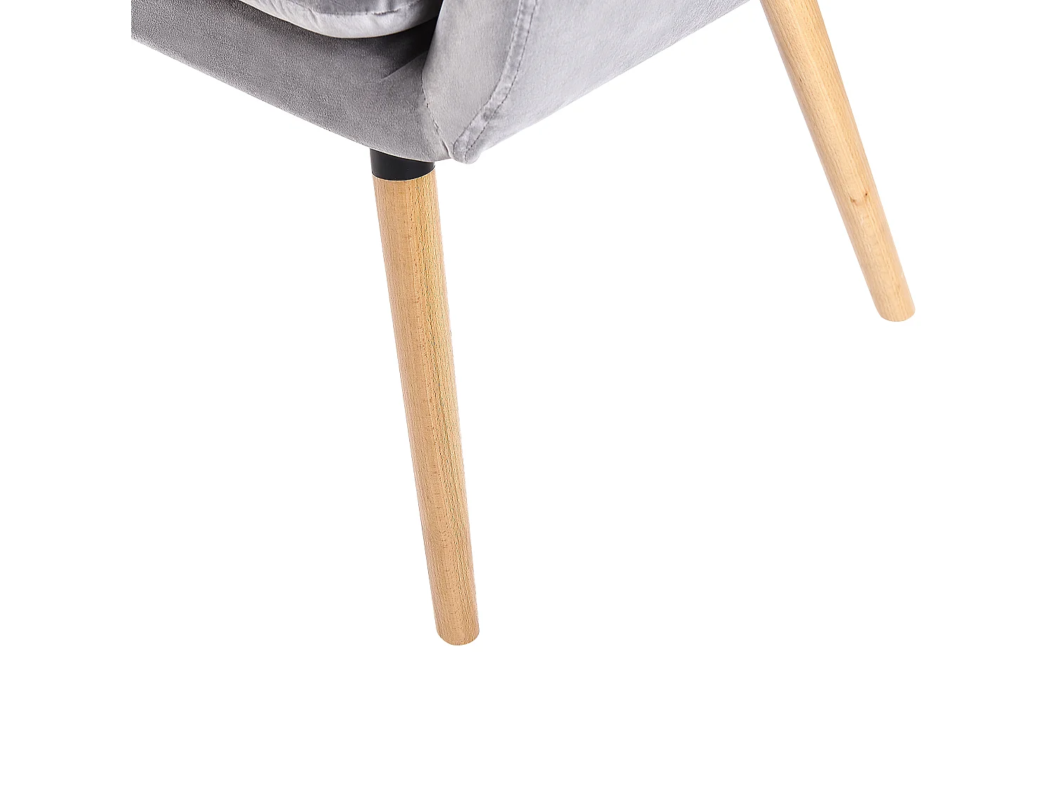 Gestoffeerde bank TABY Fluweel Lichtgrijs 2-zitter