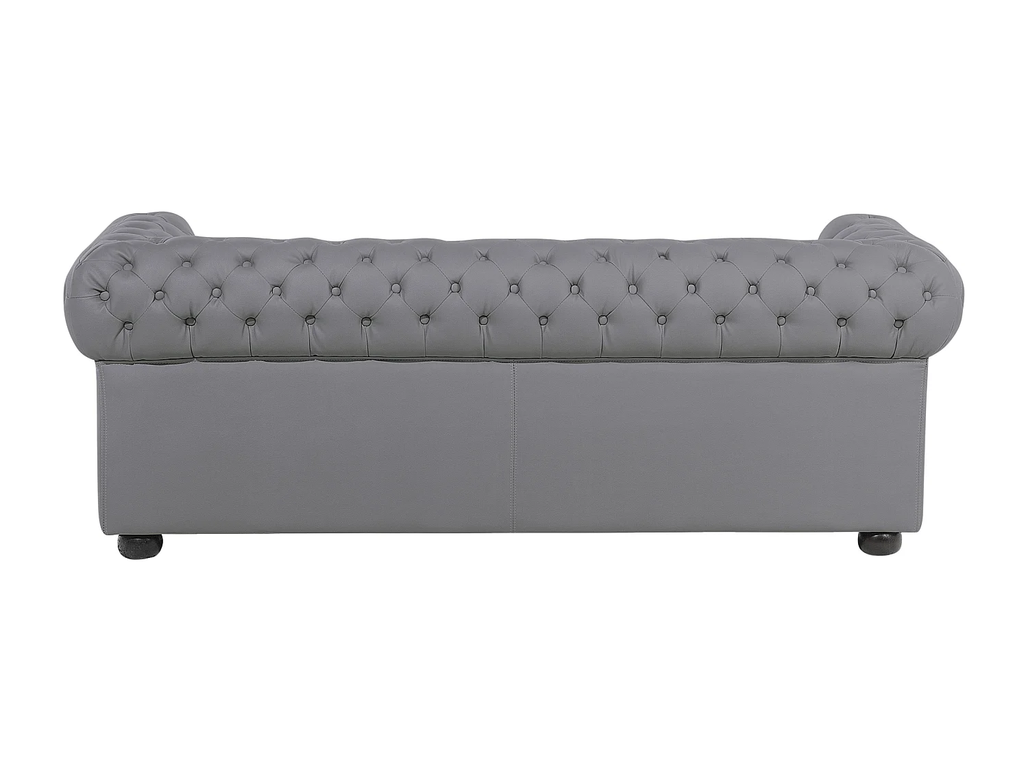 Bank CHESTERFIELD Leer Grijs 3-zitter