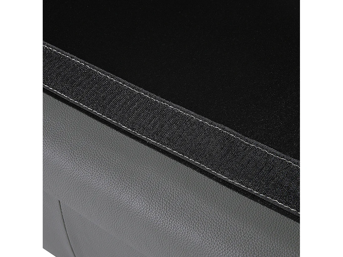 Divano CHESTERFIELD Pelle naturale Grigio 3 posti