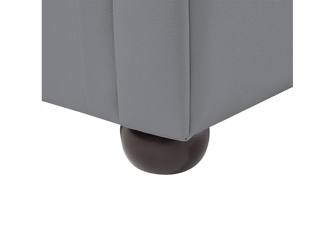 Bank CHESTERFIELD Leer Grijs 3-zitter