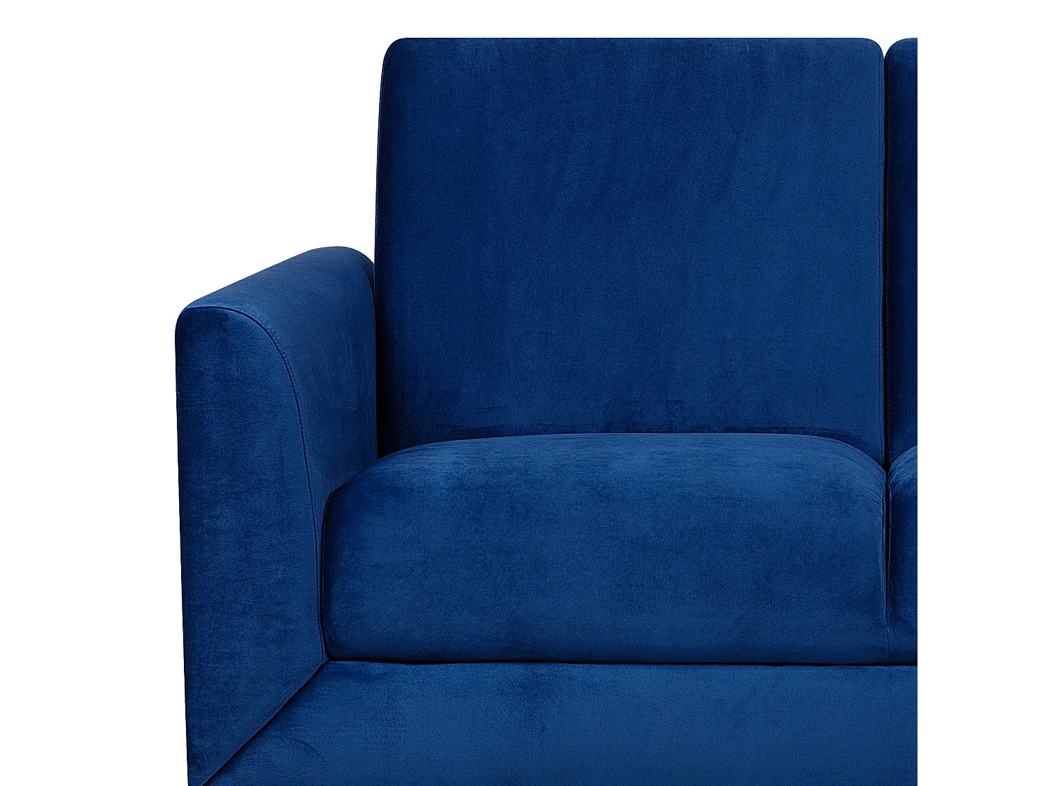 Sofá FENES Veludo Azul marinho 2 lugares