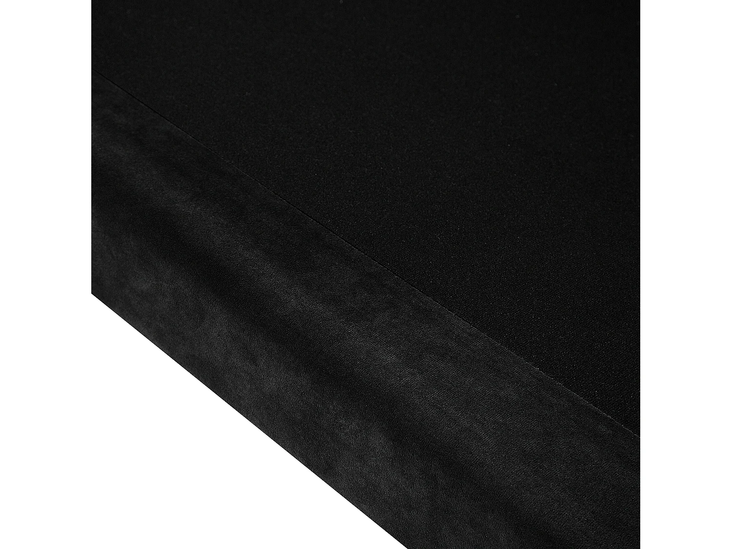 Sofa LOKKA Samtstoff Schwarz 3-Sitzer