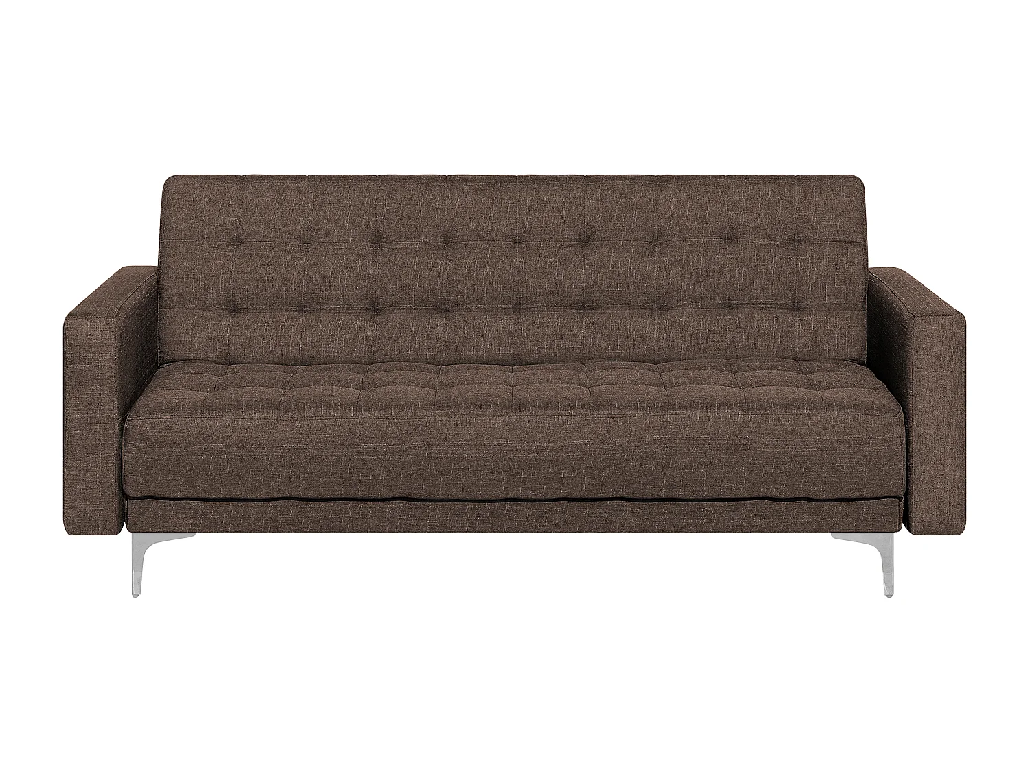 Moderner 3-Sitzer Sofa Polsterbezug dunkelbraun Aberdeen