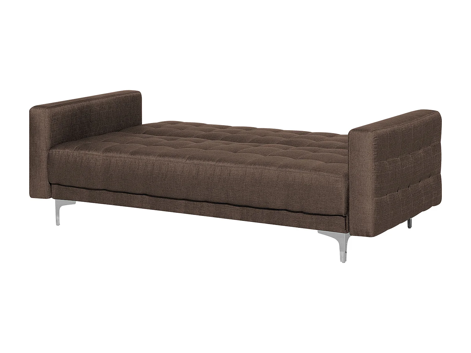 Moderner 3-Sitzer Sofa Polsterbezug dunkelbraun Aberdeen