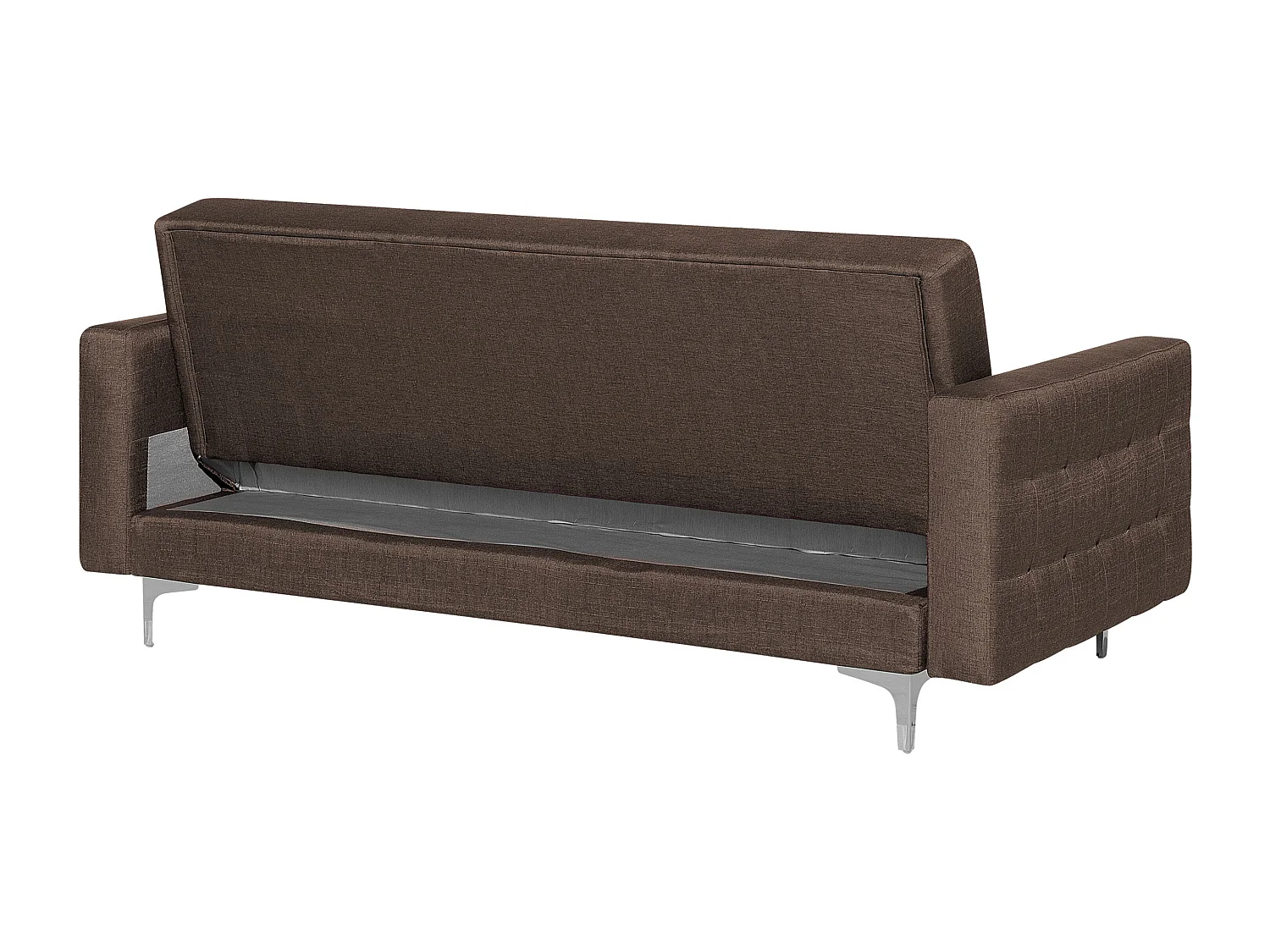 Moderner 3-Sitzer Sofa Polsterbezug dunkelbraun Aberdeen