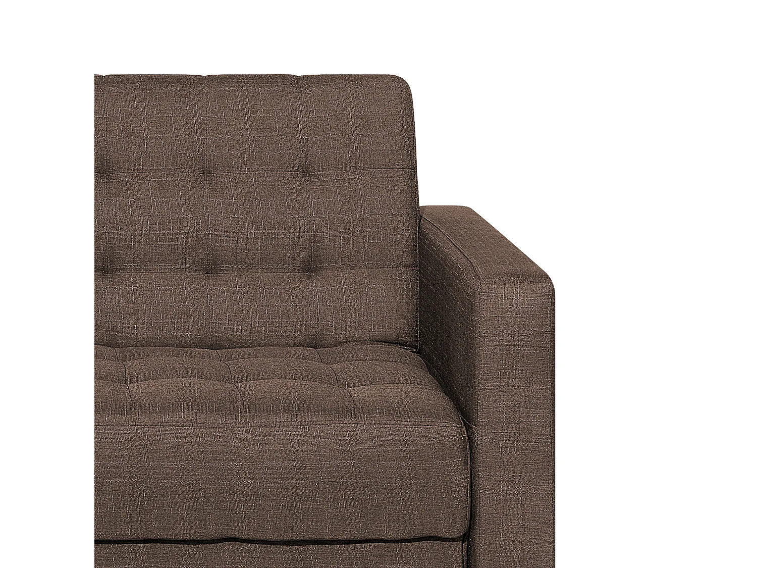 Moderner 3-Sitzer Sofa Polsterbezug dunkelbraun Aberdeen