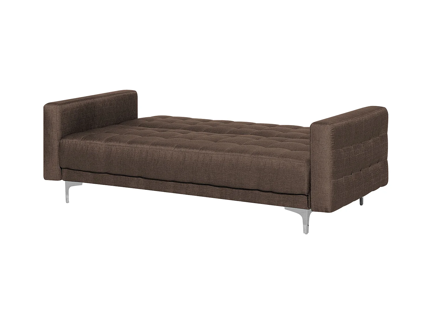 Slaapbank ABERDEEN Stof Donkerbruin 3-zitter