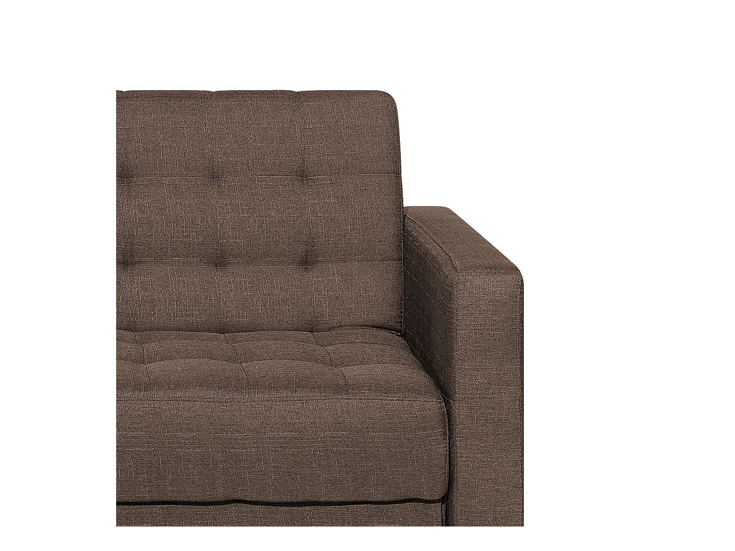 Slaapbank ABERDEEN Stof Donkerbruin 3-zitter