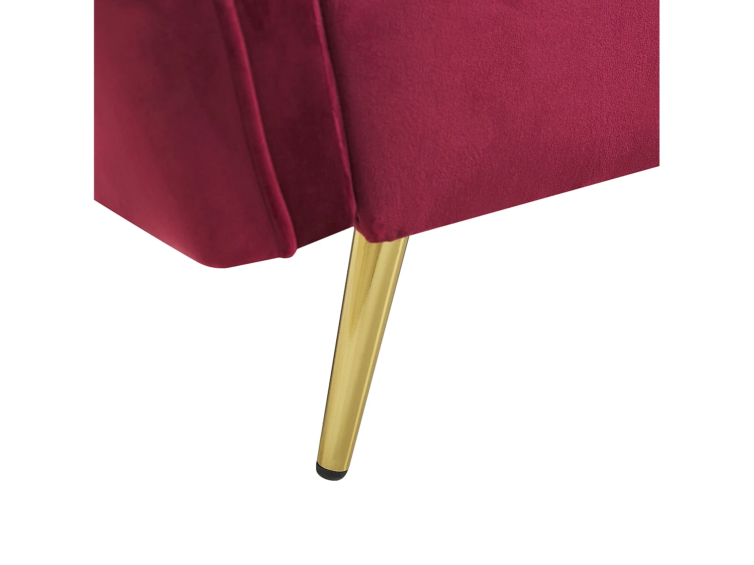 Canapé 3 places FREDERICA Velours Rouge foncé