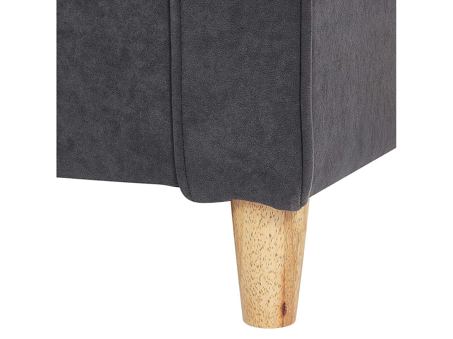 Canapé 2 places RONNEBY Velours Gris foncé