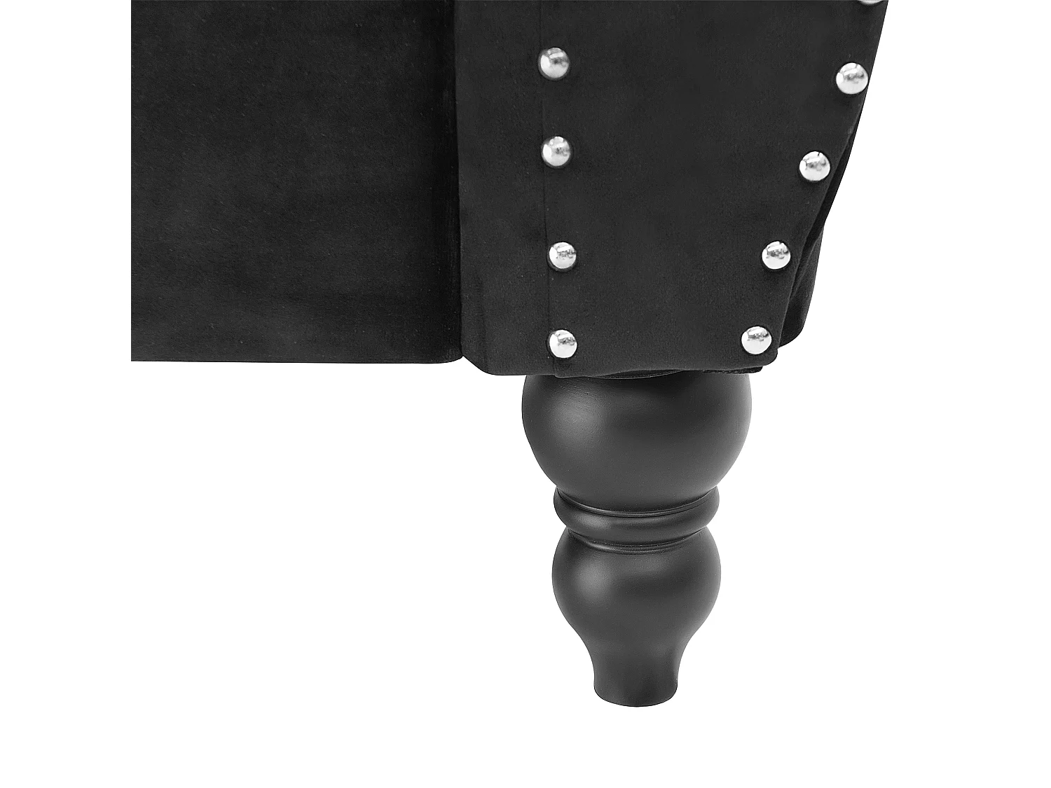 Canapé 2 places SKIEN Velours Noir