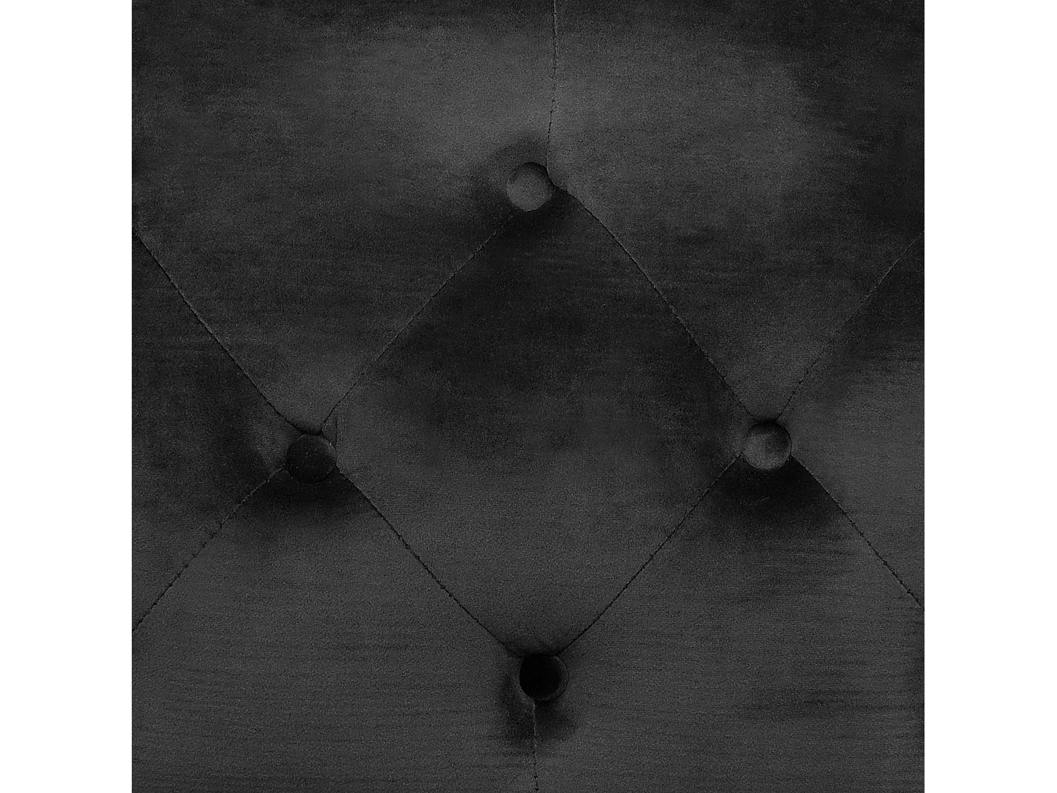 Sofá SKIEN Veludo Preto 2 lugares