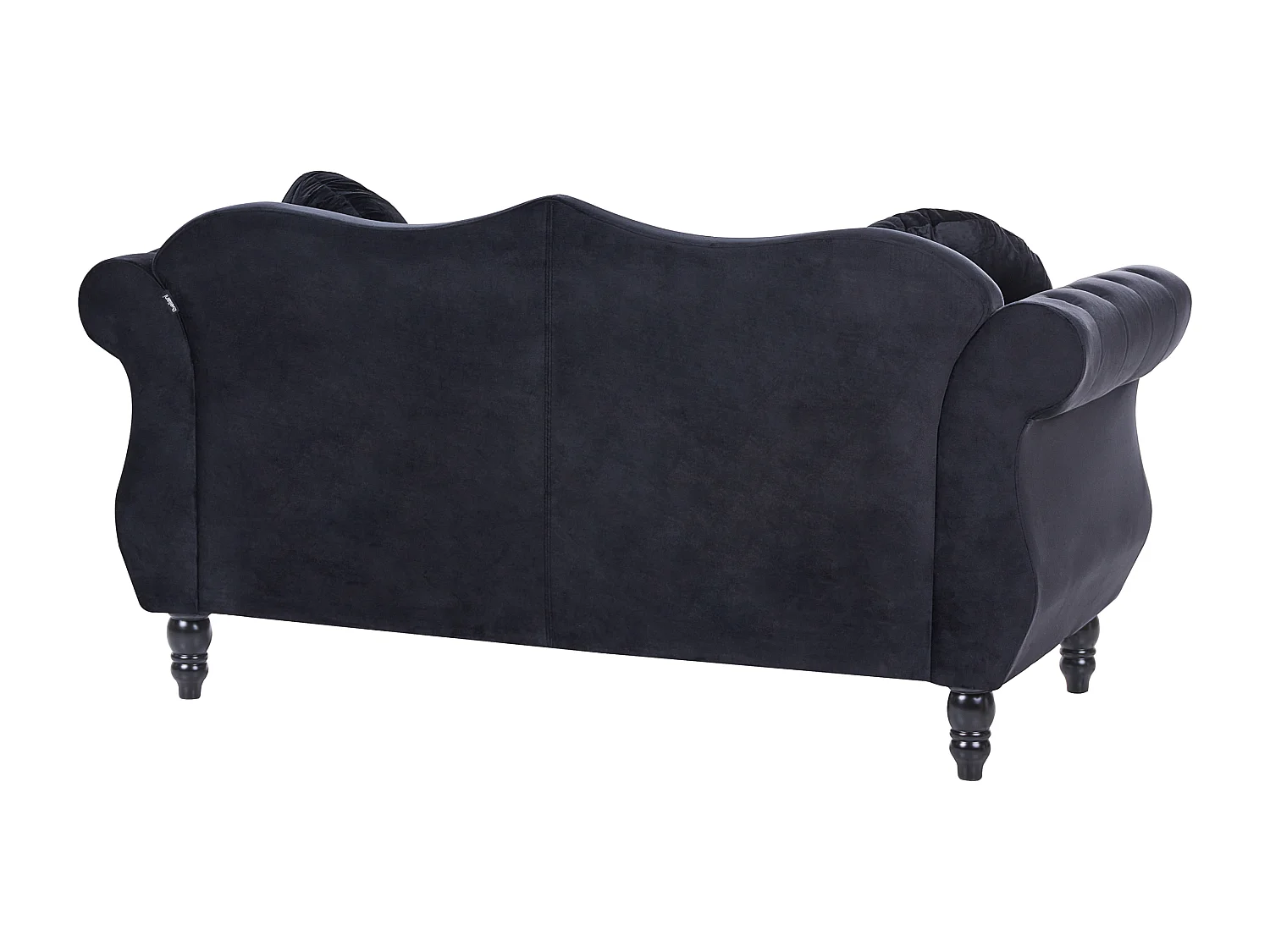 Canapé 2 places SKIEN Velours Noir