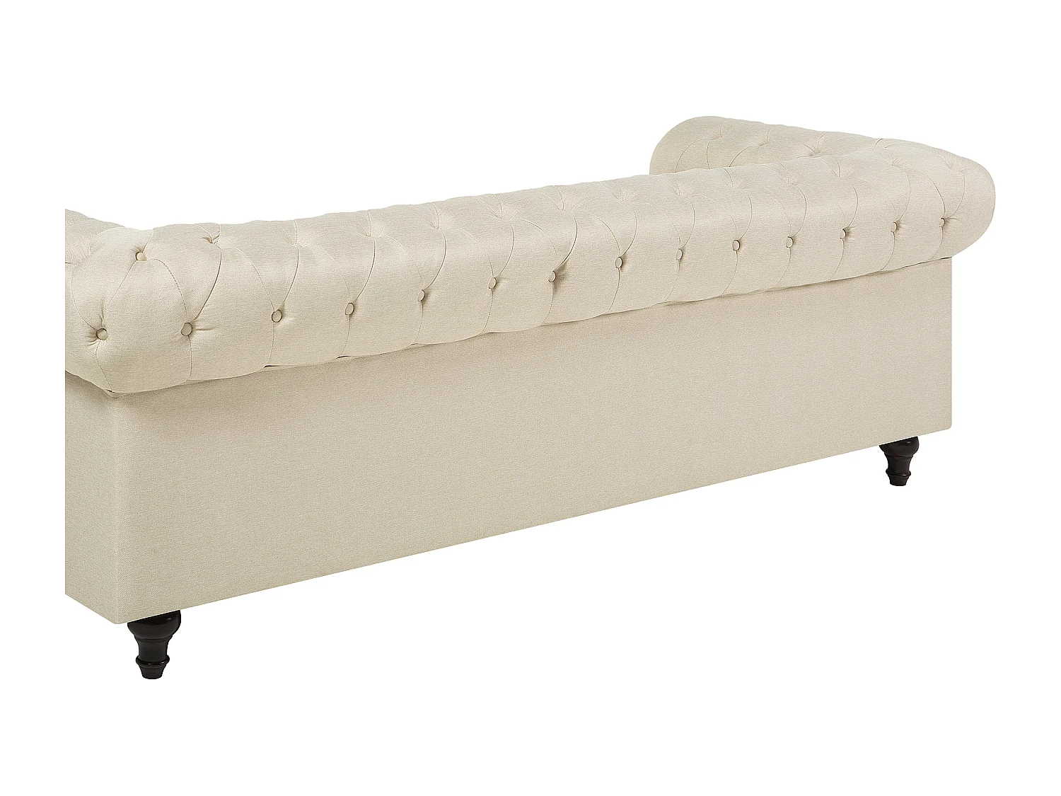 Canapé 3 places CHESTERFIELD Tissu Beige