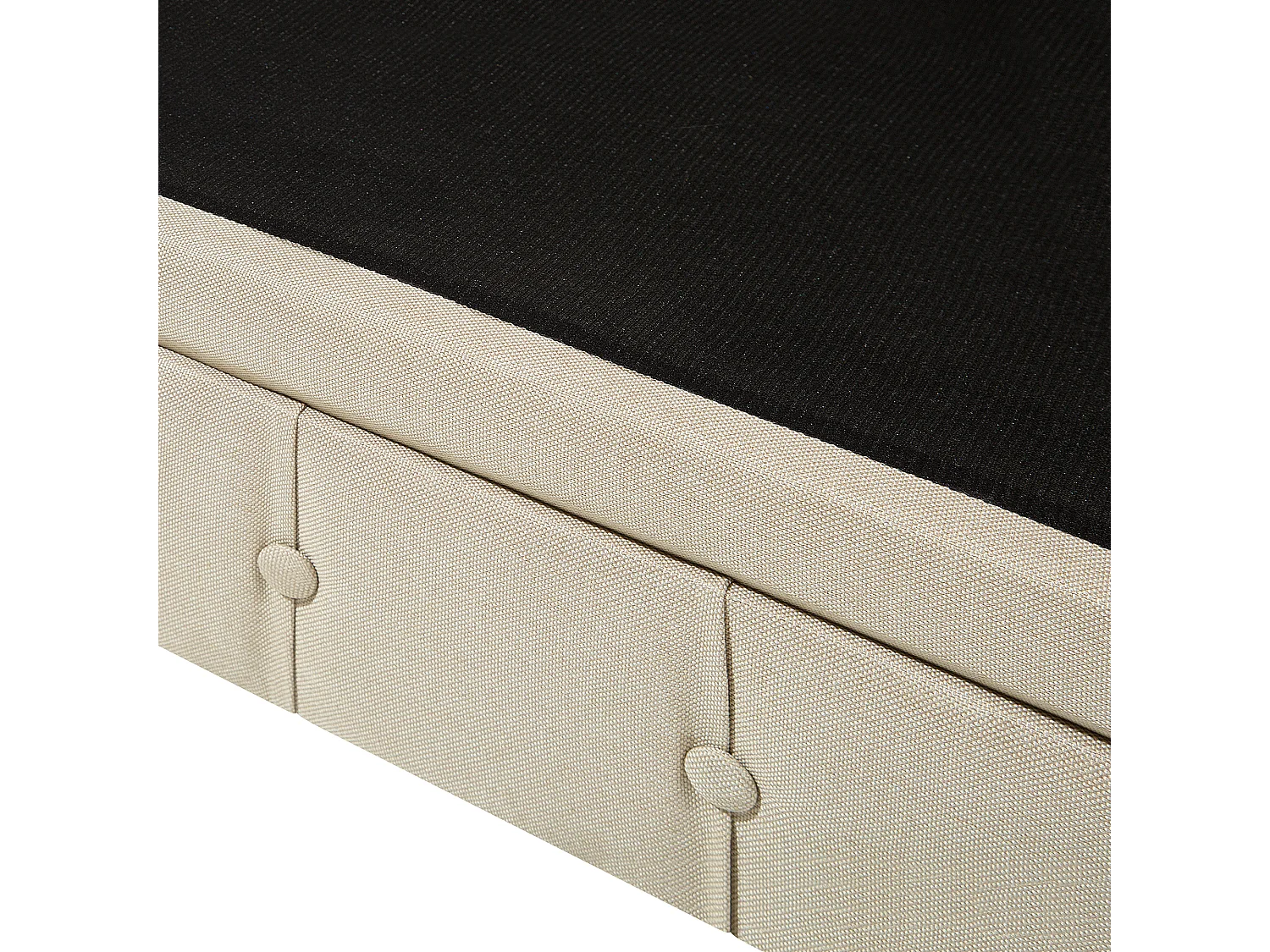 Canapé 3 places CHESTERFIELD Tissu Beige