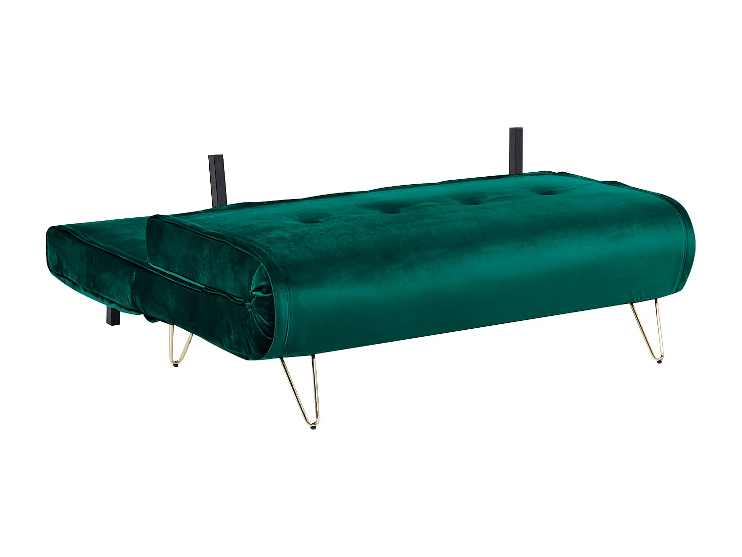 Sofá cama VESTFOLD Terciopelo Verde oscuro 2 plazas