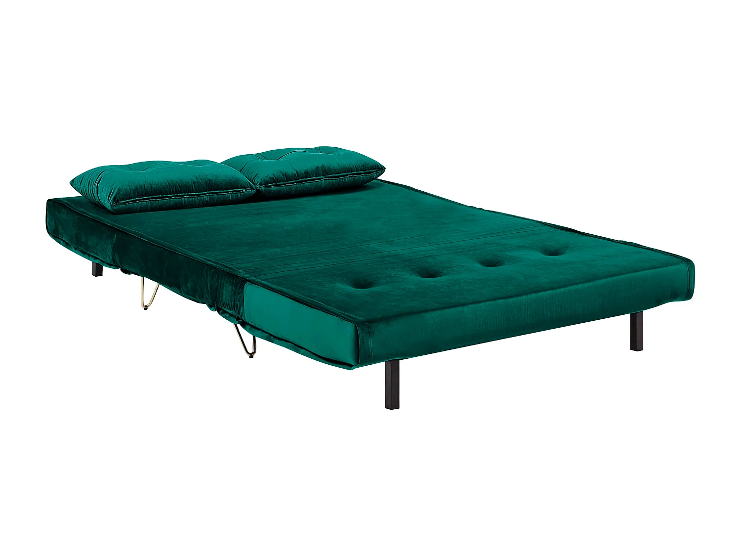 Sofá cama VESTFOLD Terciopelo Verde oscuro 2 plazas