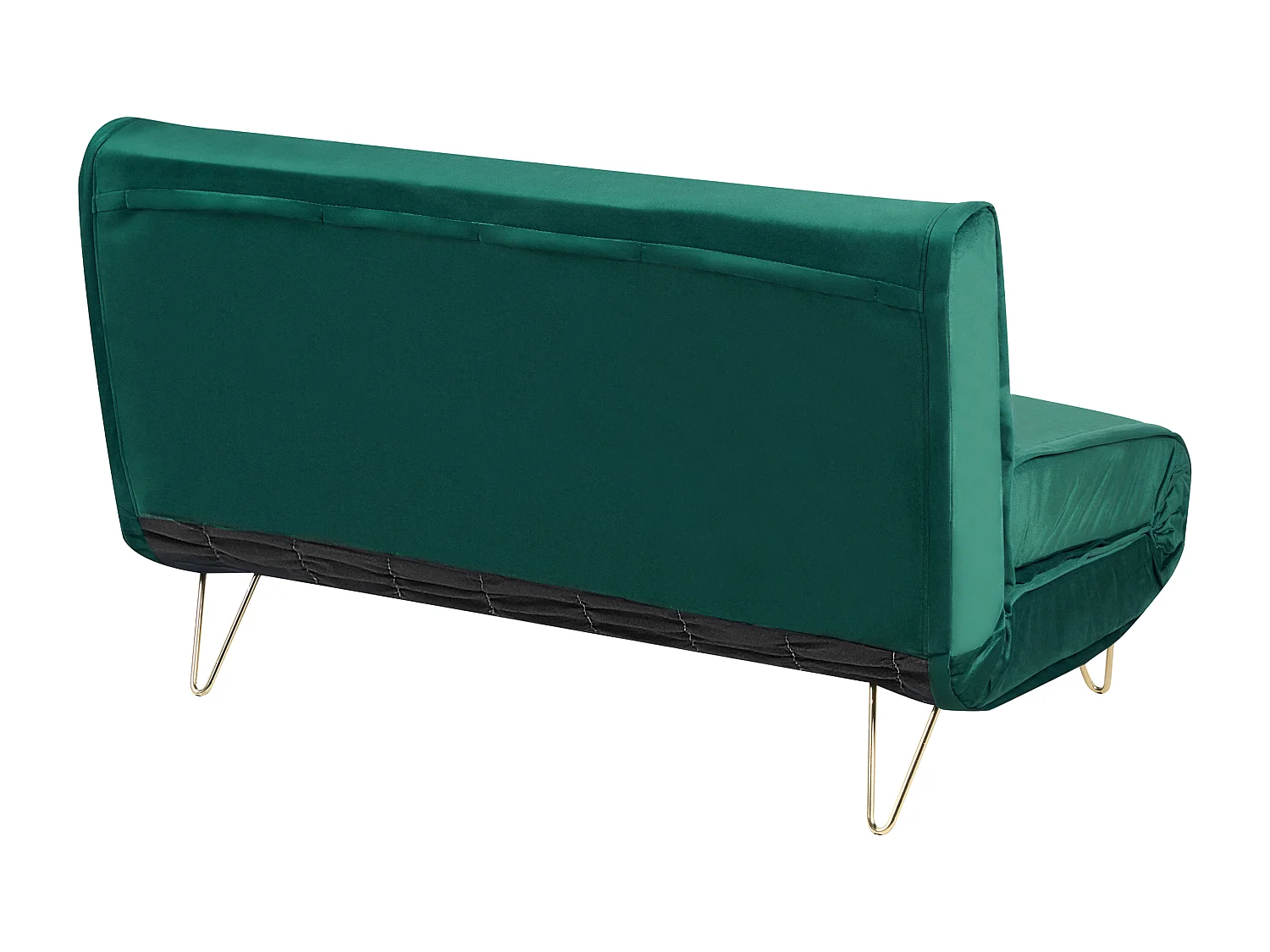 Divano letto VESTFOLD Velluto Verde scuro 2 posti