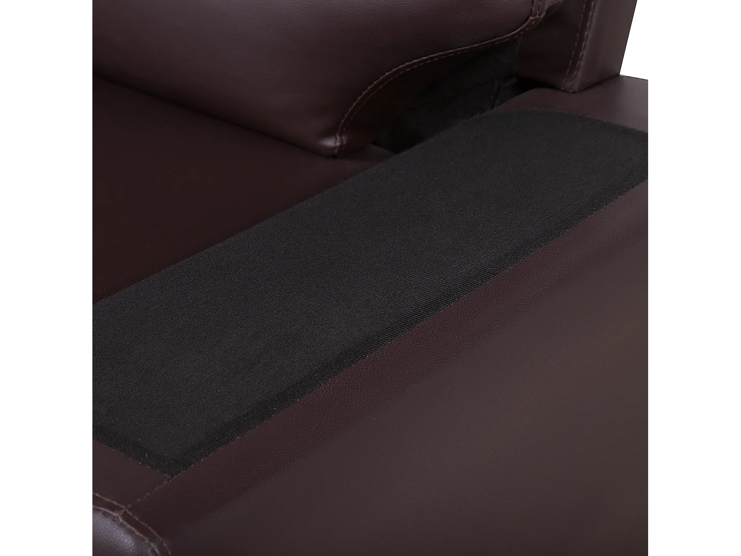 Canapé 3 places VOGAR Cuir PU Marron foncé