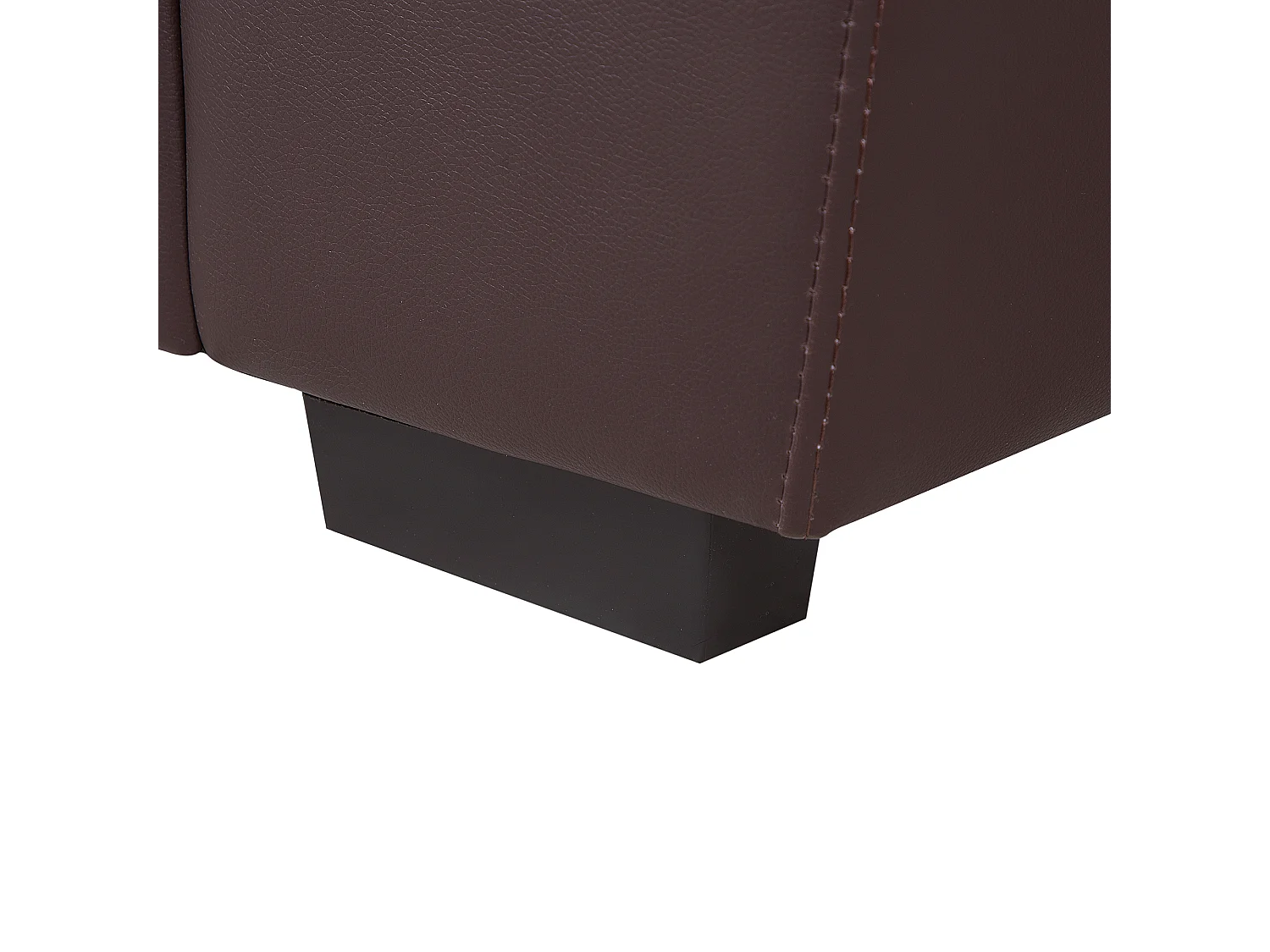 Canapé 3 places VOGAR Cuir PU Marron foncé