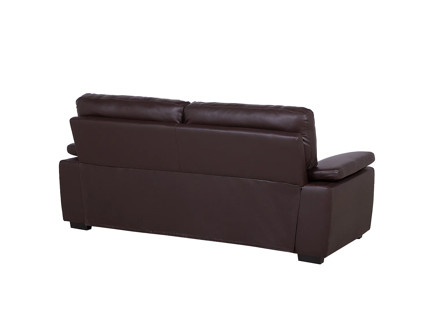 Canapé VOGAR Cuir PU Marron foncé 3 places