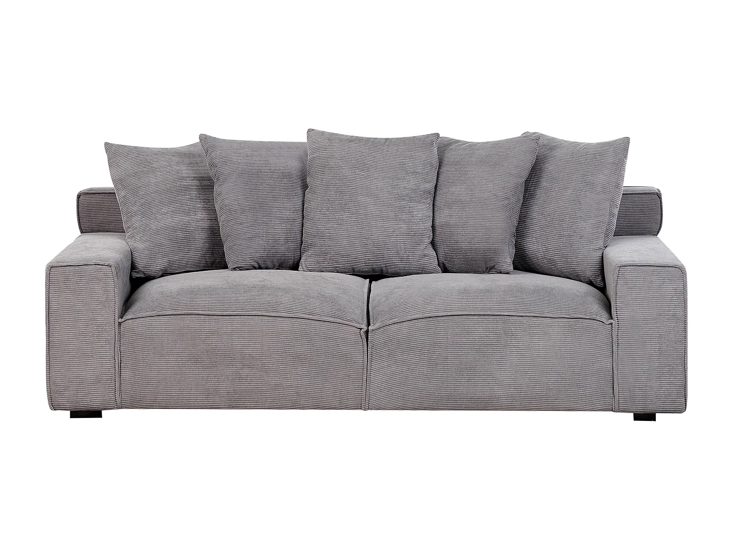 Bank VISKAN Corduroy Donkergrijs 3-zitter