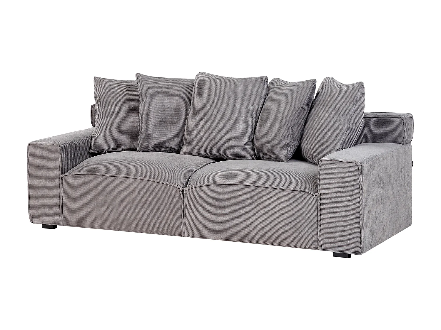 Bank VISKAN Corduroy Donkergrijs 3-zitter