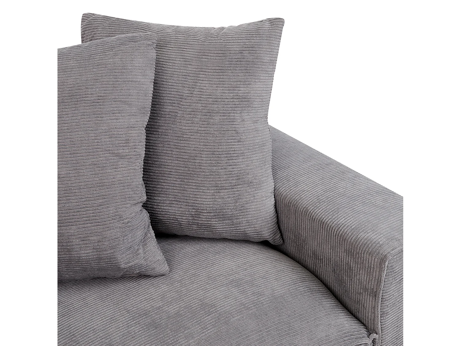 Bank VISKAN Corduroy Donkergrijs 3-zitter