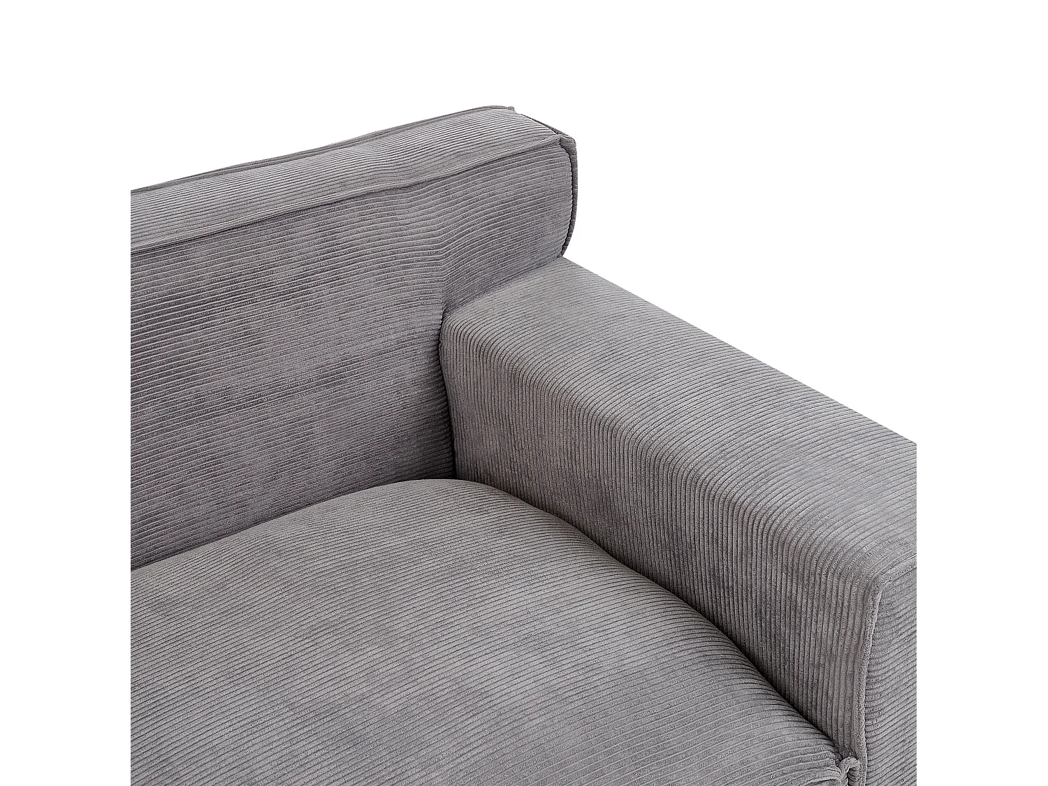 Bank VISKAN Corduroy Donkergrijs 3-zitter