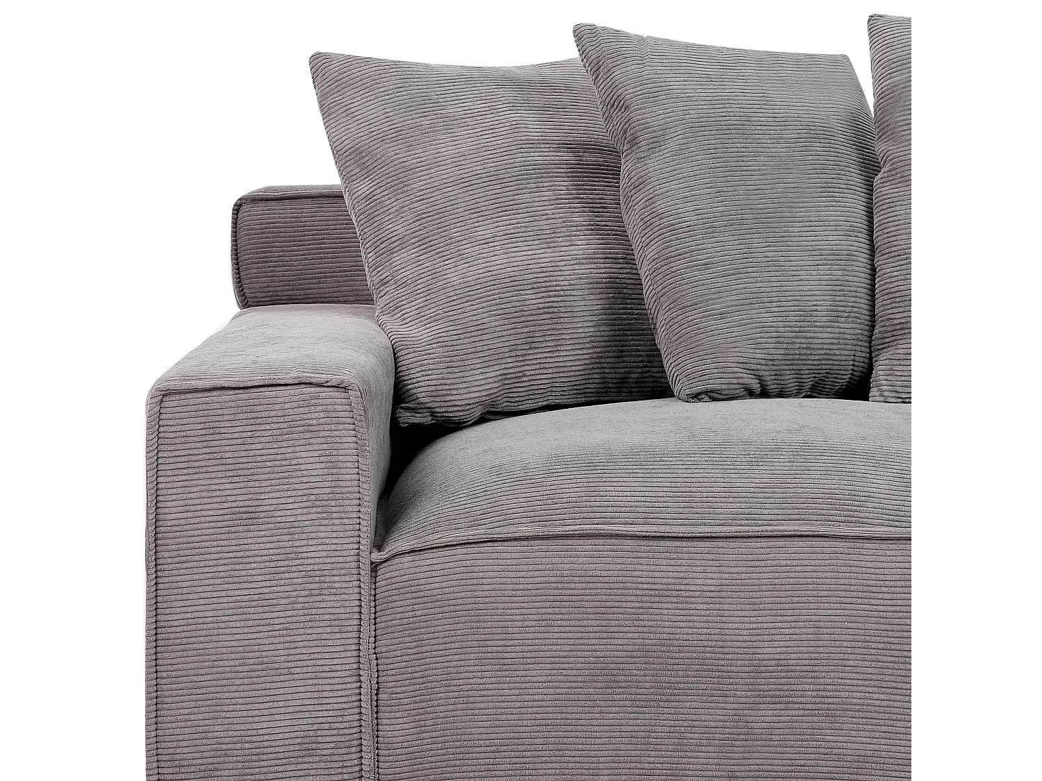 Bank VISKAN Corduroy Donkergrijs 3-zitter