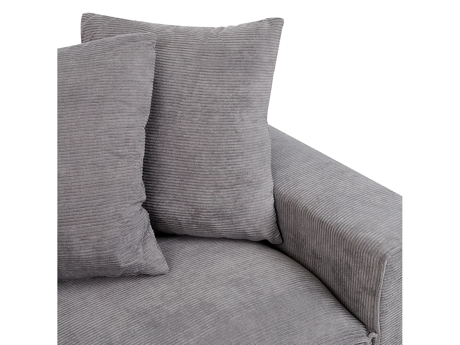 Bank VISKAN Corduroy Donkergrijs 3-zitter