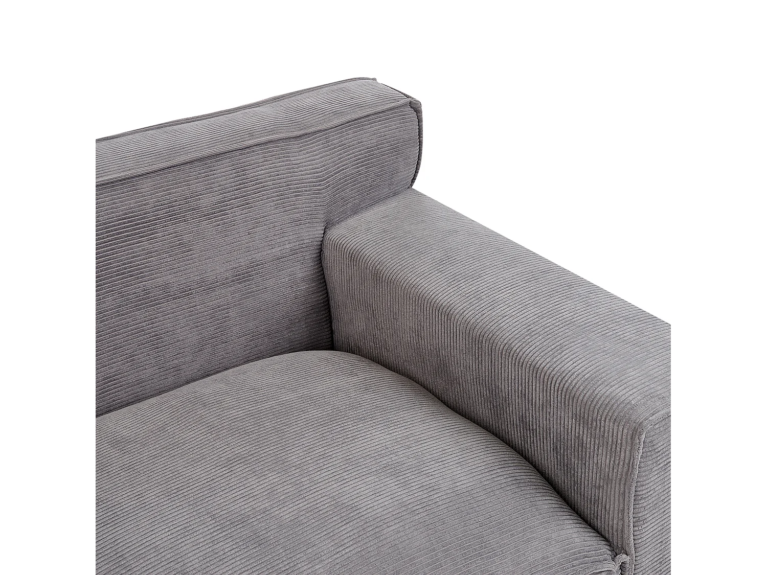 Bank VISKAN Corduroy Donkergrijs 3-zitter