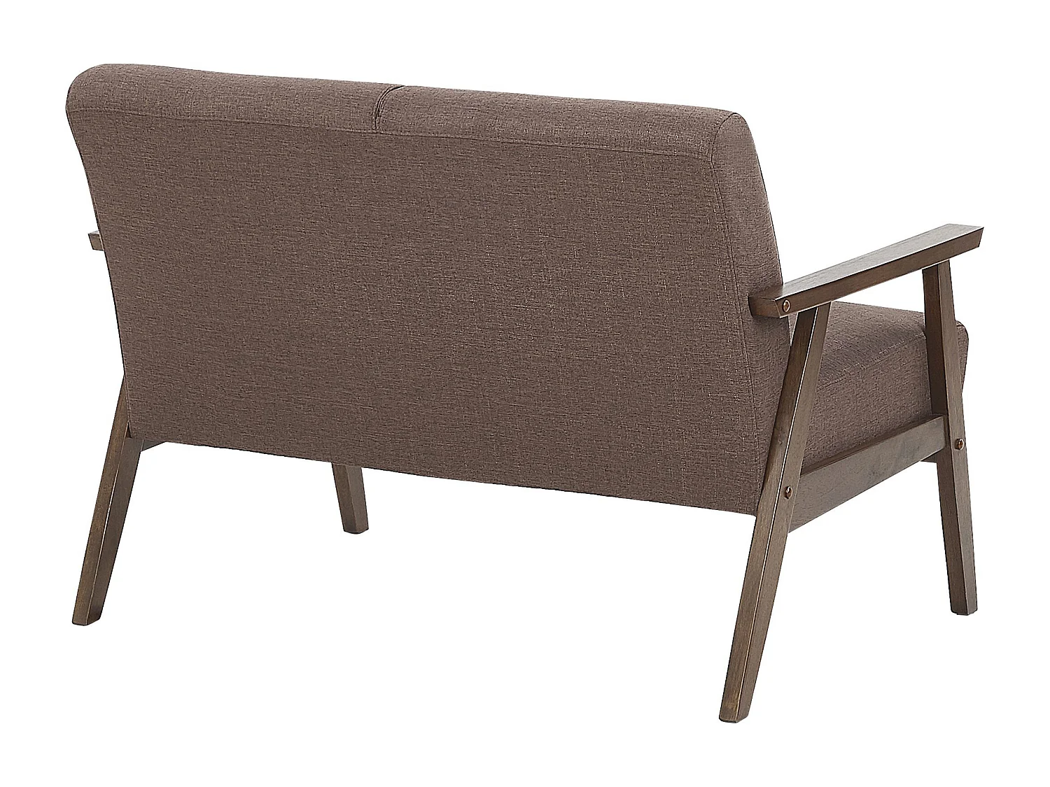 Canapé 2 places ASNES Tissu Marron