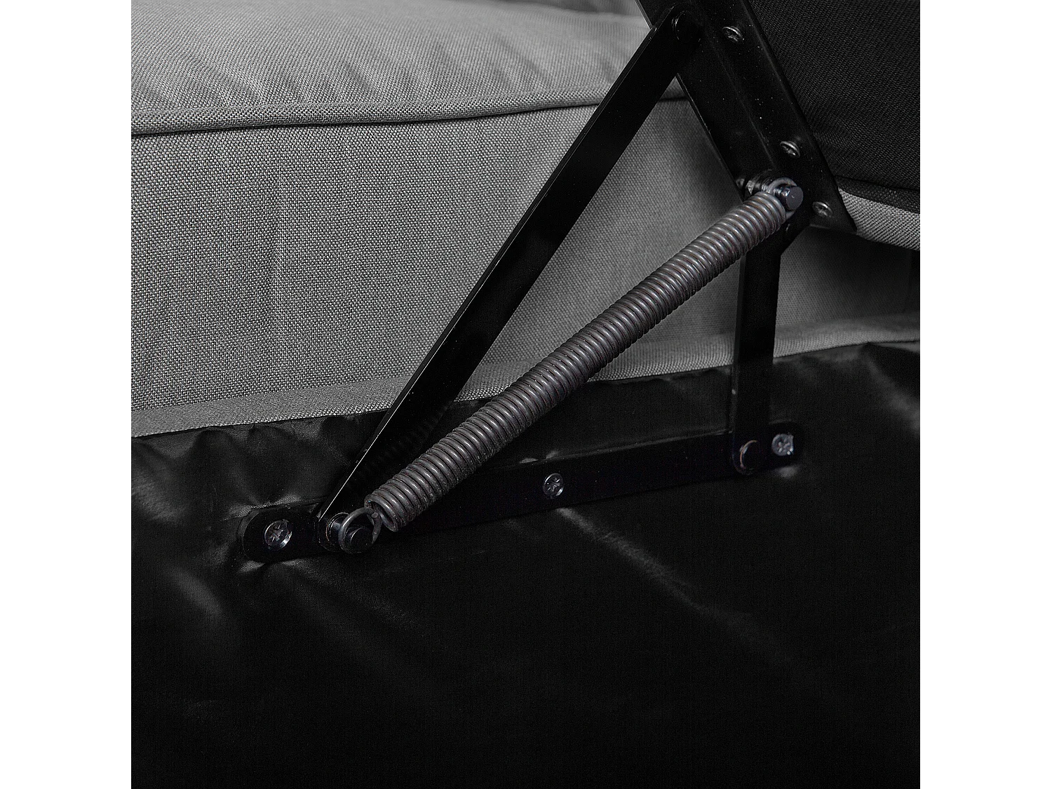 Sofá cama esquinero NESNA Tela Gris claro con almacenaje 3 plazas Izquierda