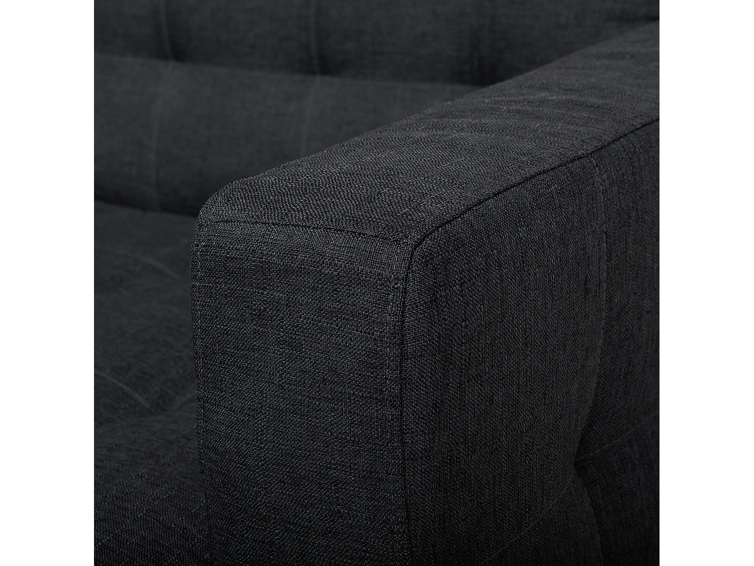 Canapé-lit 3 places ABERDEEN Tissu Gris graphite