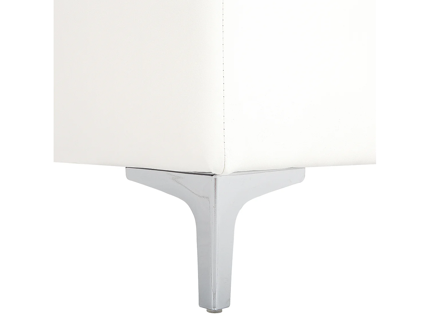 Canapé Angle à gauche Modulable Convertible Cuir PU Blanc Moderne Classique Aberdeen