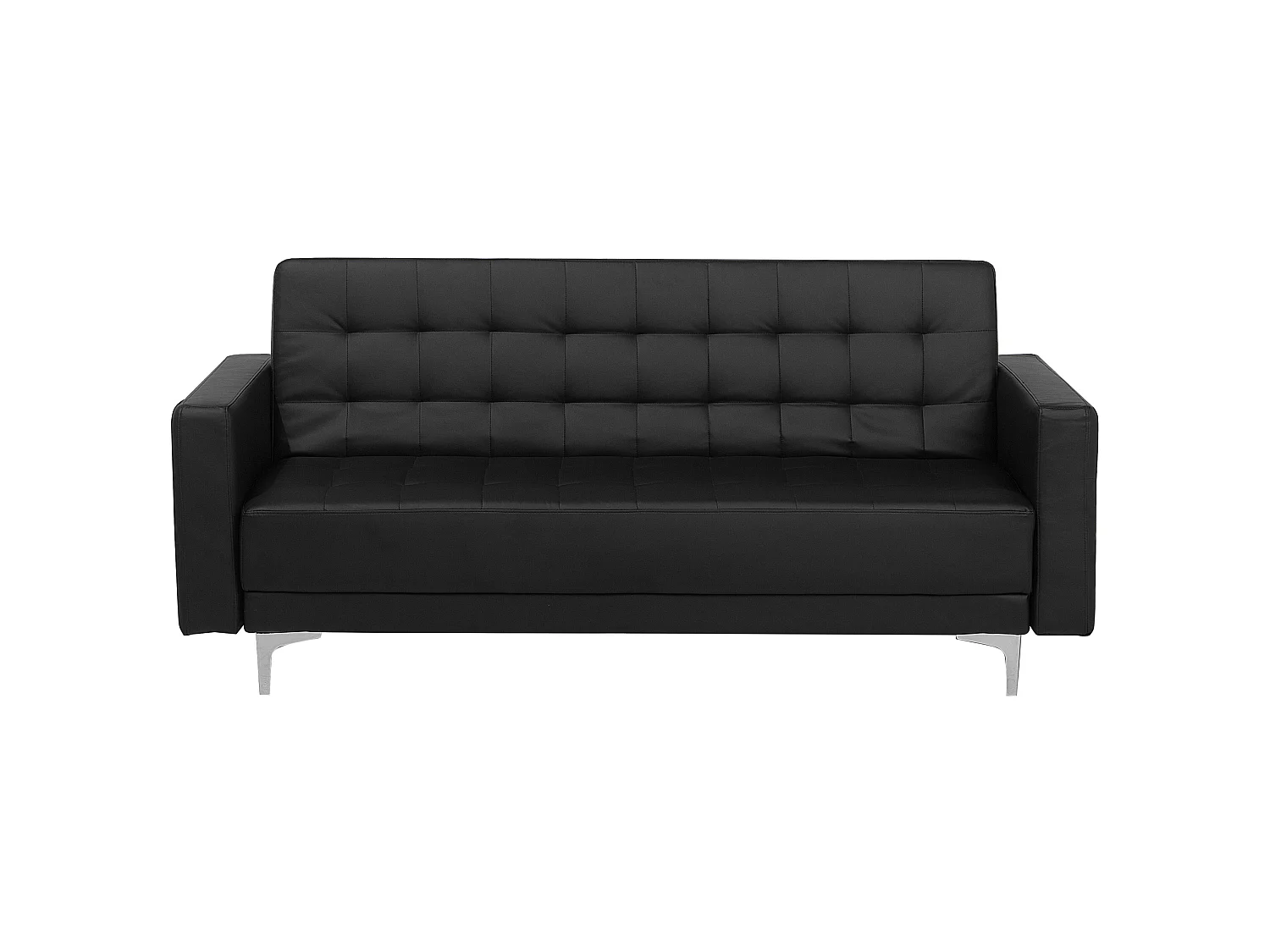 Canapé-lit ABERDEEN Cuir PU Noir 3 places