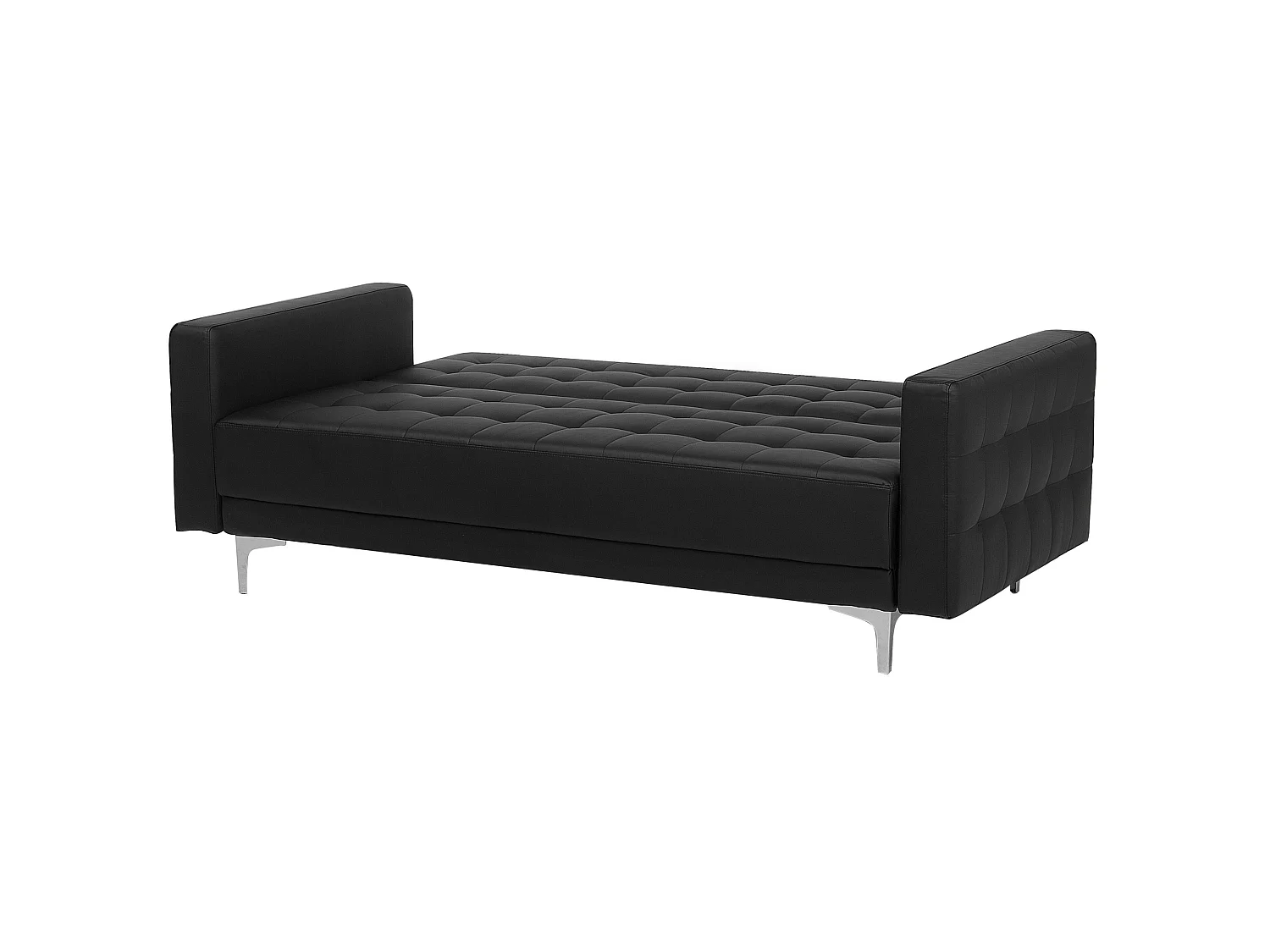 Canapé-lit ABERDEEN Cuir PU Noir 3 places