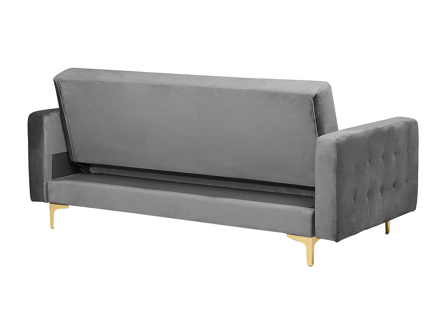 Canapé-lit 3 places ABERDEEN Velours Gris