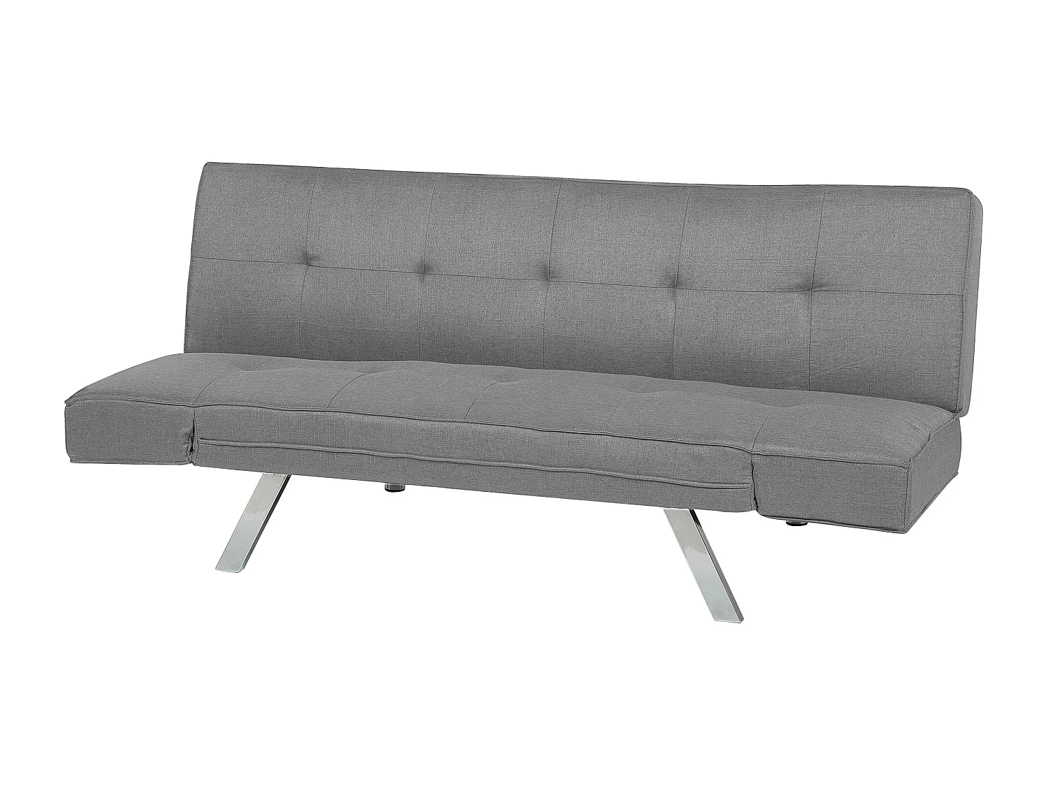 Canapé-lit 3 places BRISTOL Tissu Gris clair