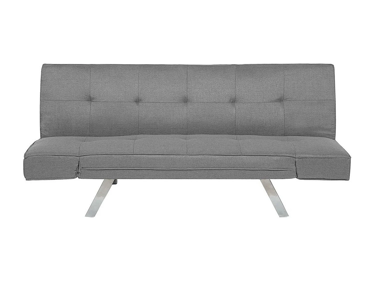 Canapé-lit 3 places BRISTOL Tissu Gris clair