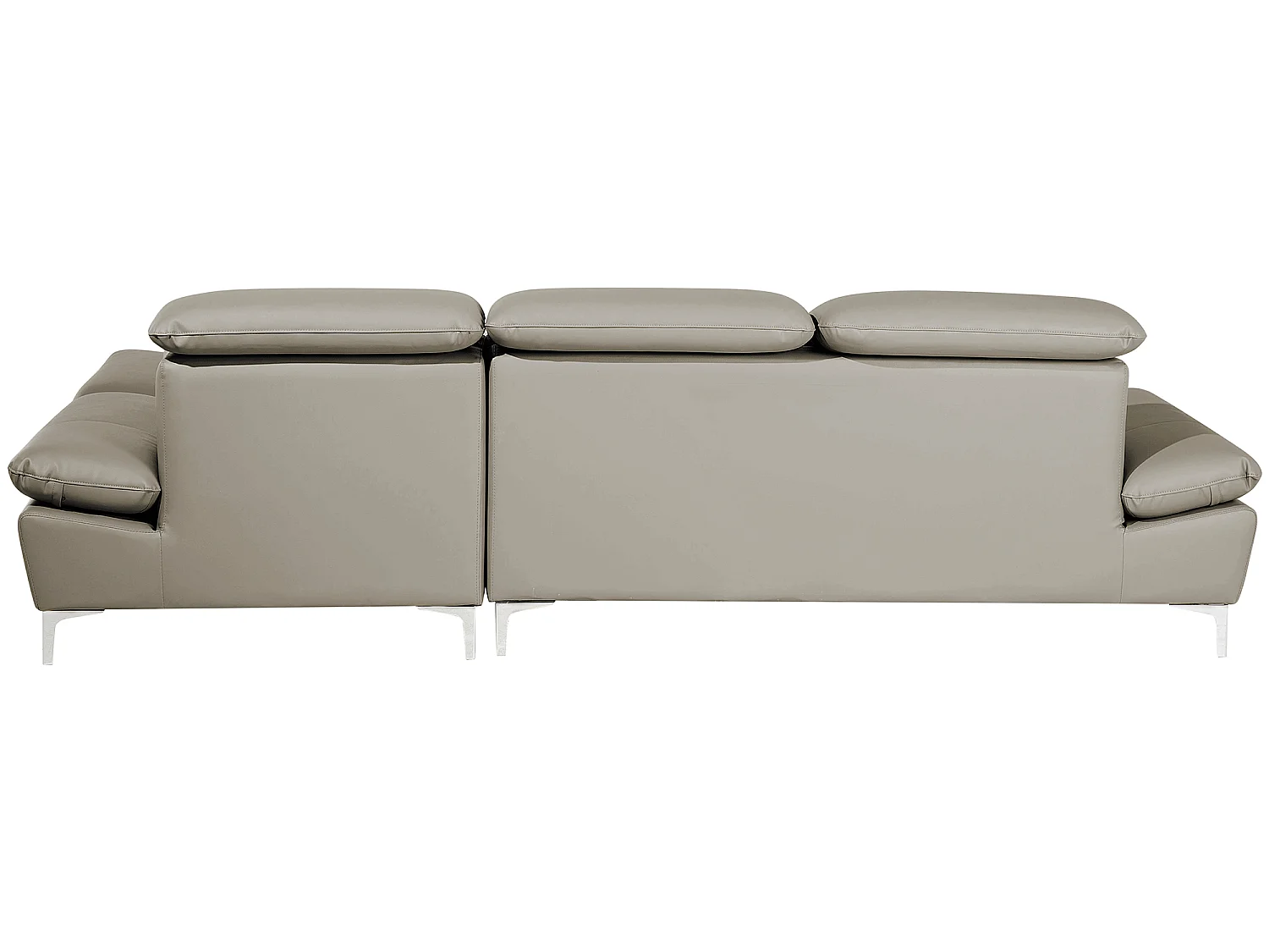 Hoekbank leer beige linkszijdig FARILA