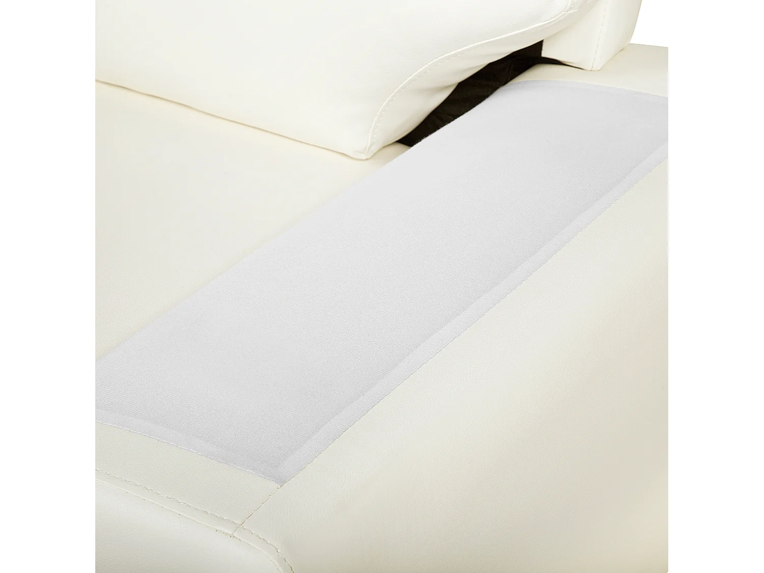 Sofá VOGAR Piel sintética Beige claro 2 plazas