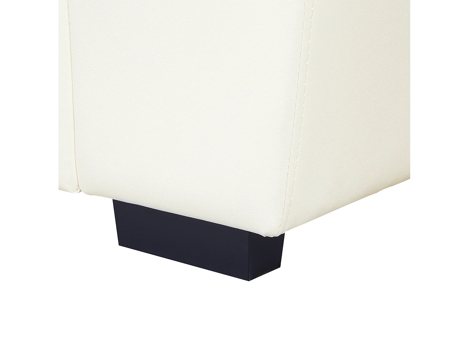 Sofá VOGAR Piel sintética Beige claro 2 plazas