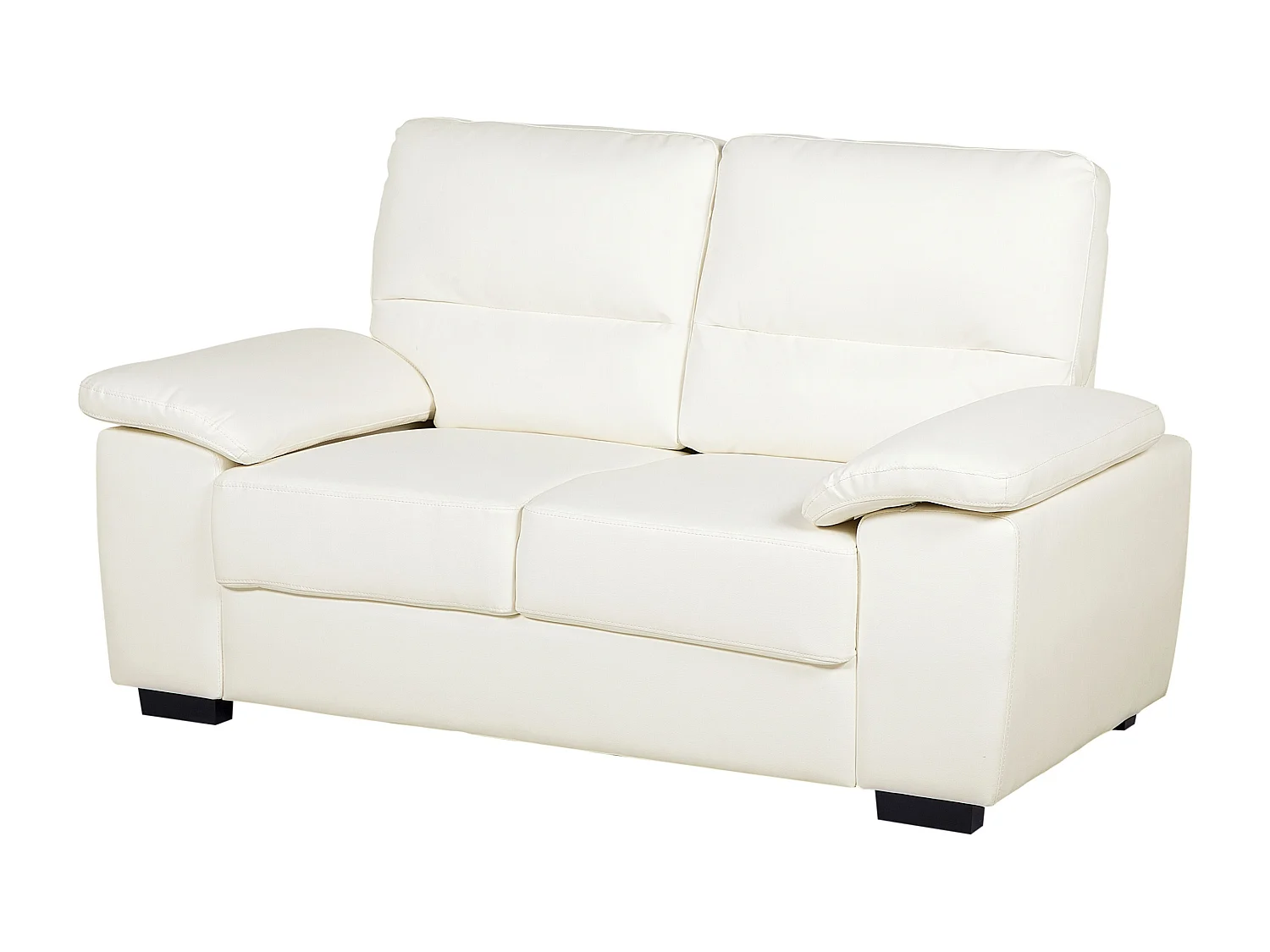 Bank VOGAR Kunstleer Lichtbeige 2-zitter