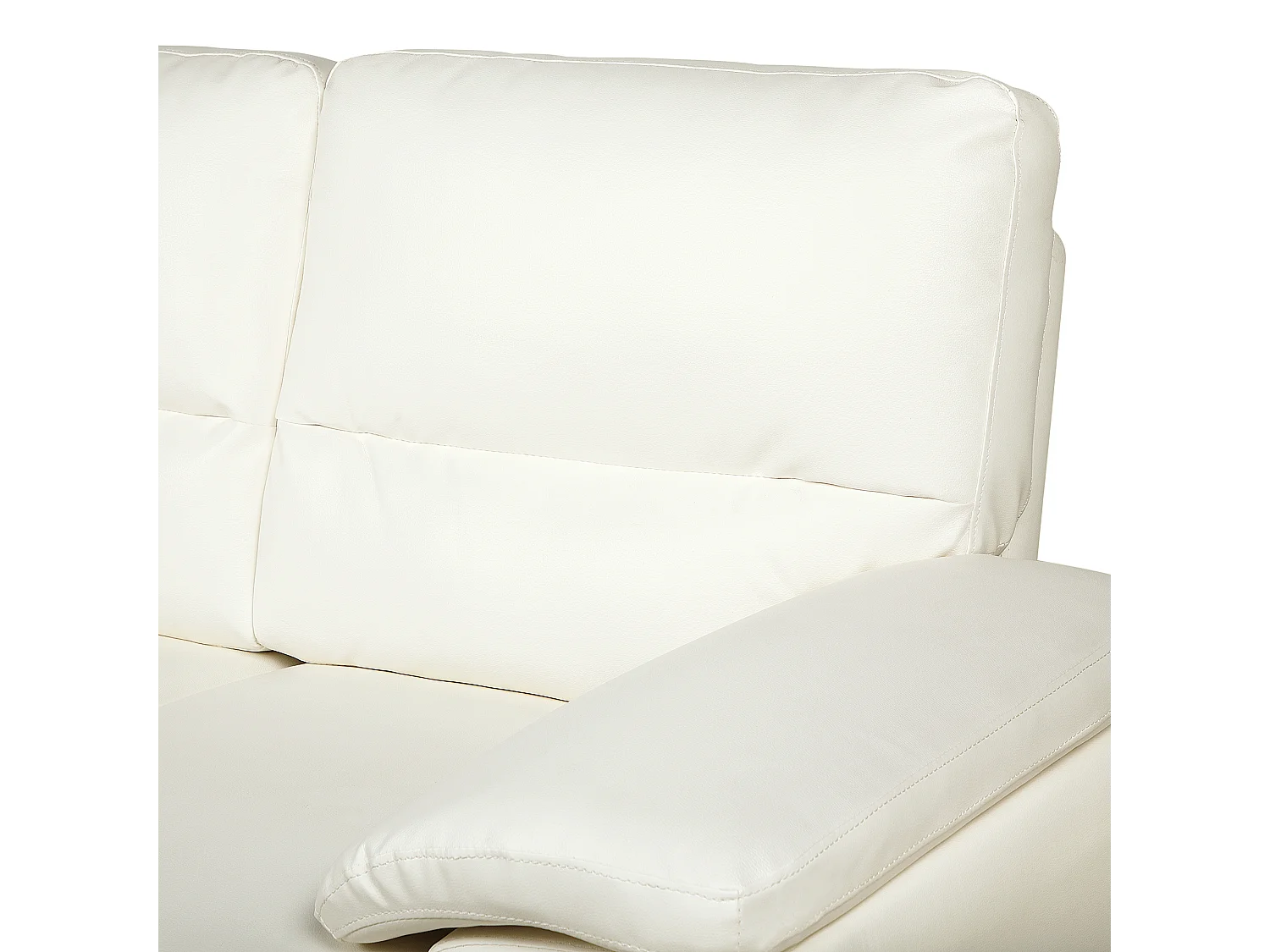 Bank VOGAR Kunstleer Lichtbeige 2-zitter