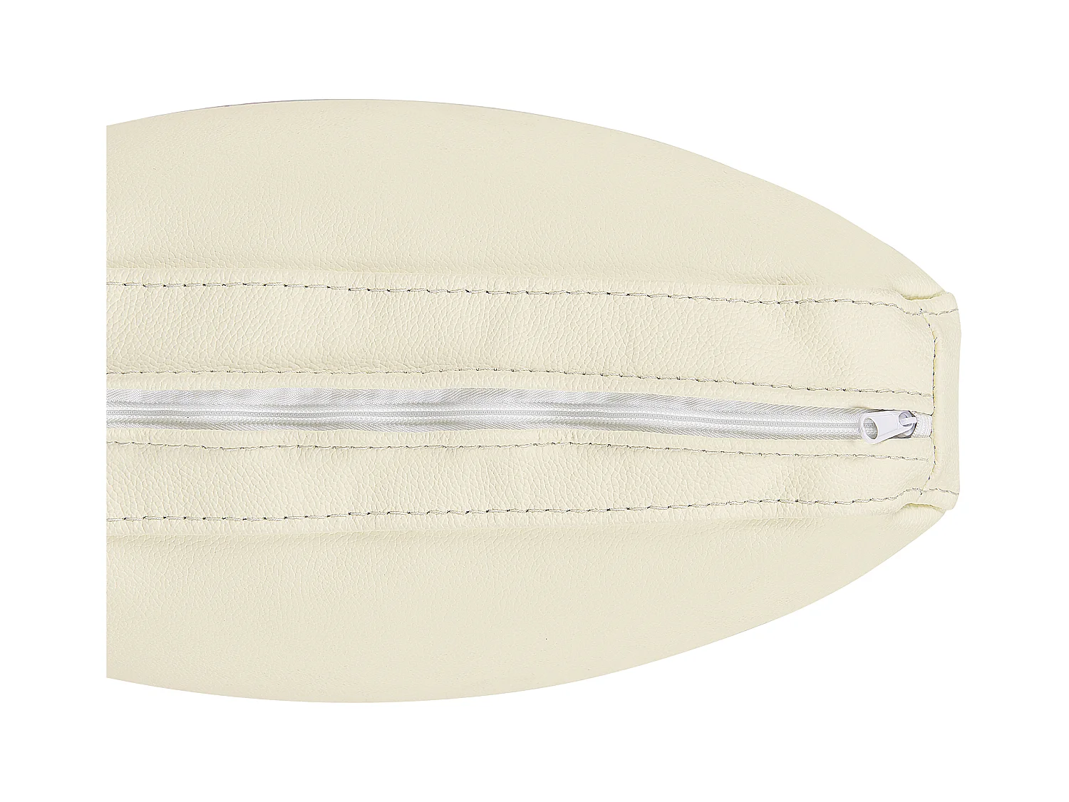 Modernes Ecksofa Echtleder 3 Zierkissen beige rechtsseitig Oslo