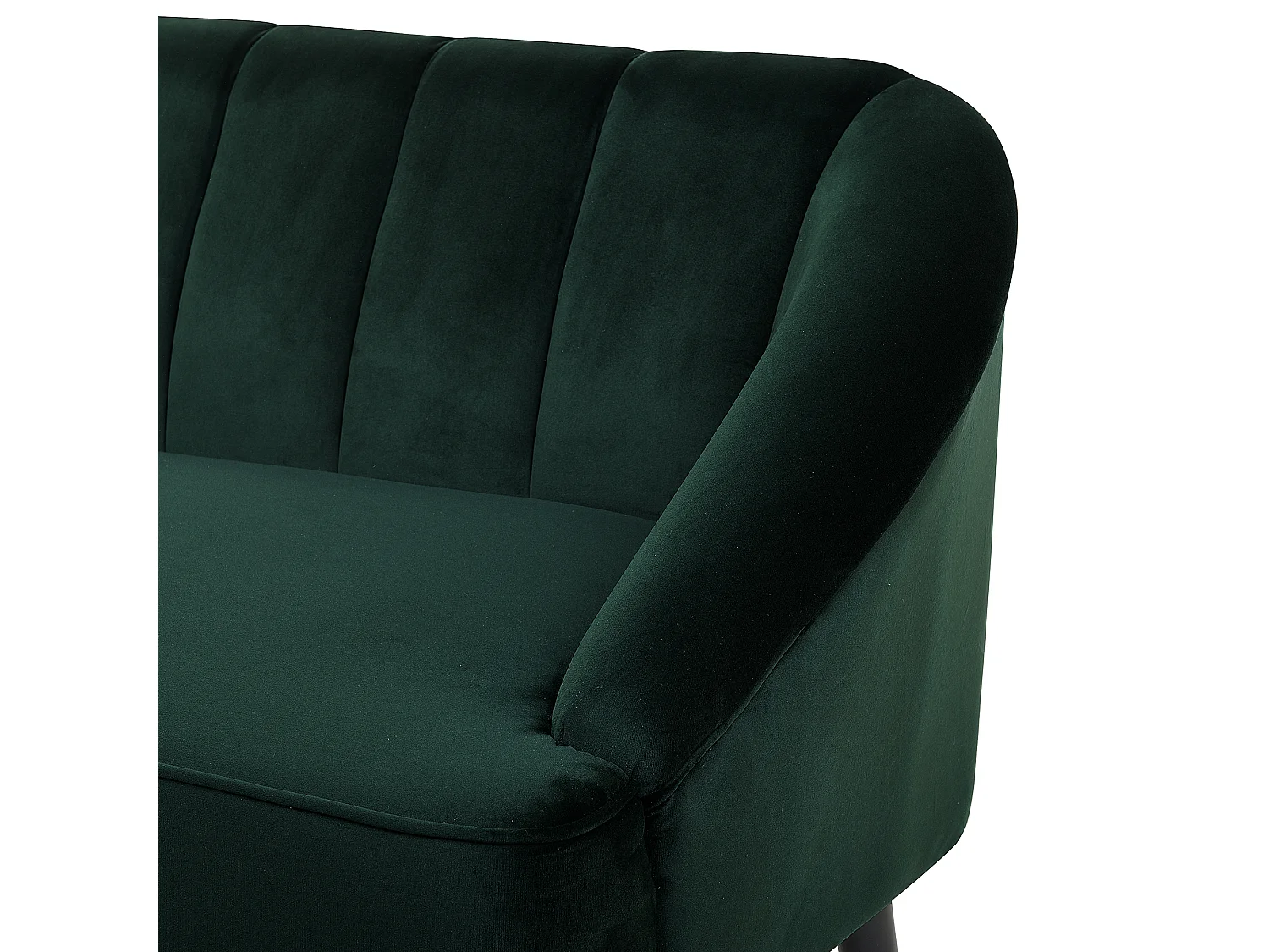 Canapé 3 places ALSVAG Velours Vert émeraude