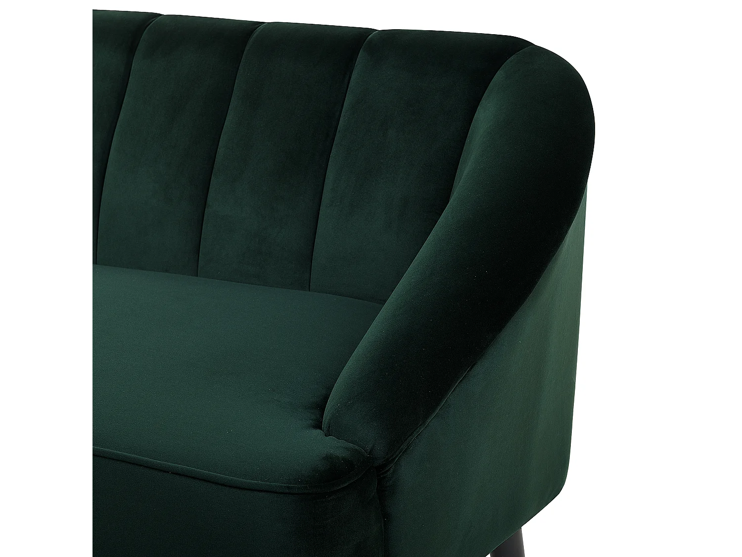 Canapé 3 places ALSVAG Velours Vert émeraude